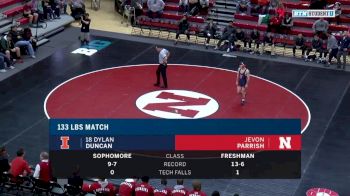 133 lbs Dylan Duncan, Illinois vs. Jevon Parrish, Nebraska