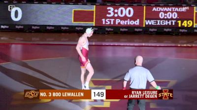 149 lbs Boo Lewallen, Oklahoma State vs Ryan Leisure, Iowa State