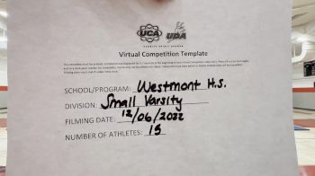 Westmont High School [Small Varsity] 2022 UCA & UDA December Virtual Regional