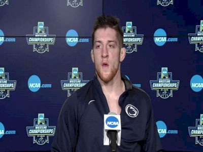 Nick Lee (Penn State) after winning NCAA Championships at 141 pounds