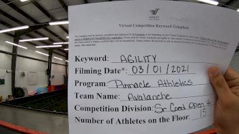 Pinnacle Athletics - Avalanche [L1 Youth - D2] 2021 Varsity All Star Winter Virtual Competition Series: Event III