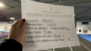 Magic Cheerleading - DIVAS [L1 Youth - D2] 2021 Varsity All Star Winter Virtual Competition Series: Event III