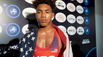 Ladarion Lockett USA 2023 U17 World men's freestyle champion 71 kg