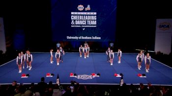 University of Southern Indiana [2022 Open Small Coed Semis] 2022 UCA & UDA College Cheerleading and Dance Team National Championship