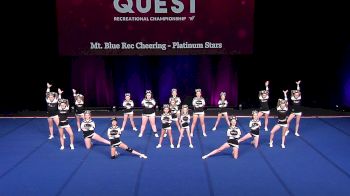 Mt. Blue Rec Cheering - Platinum Stars [2022 L3.1 Performance Rec - 8-18 (NON) - Large Finals] 2022 The Quest