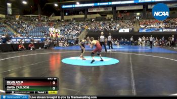 157 lbs Prelim Round 1 - Owen Zablocki, Indianapolis vs Devin Bahr, Northern State