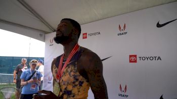 Cordell Tinch Wins 110mH US Title by 0.004s: "I Knew I Had Won off the Final Hurdle" | Post-Race Interview 2026 USATF