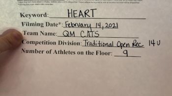 QM CATS - QM CATS [Traditional Recreation - 14 & Younger (NON)] 2021 Varsity Recreational Virtual Challenge III