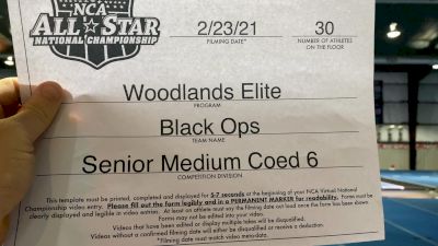 Woodlands Elite - Black Ops [L6 Senior Coed - Medium] 2021 NCA All-Star Virtual National Championship