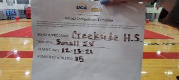 Creekside High School [Small Junior Varsity] 2021 UCA December Virtual Regional