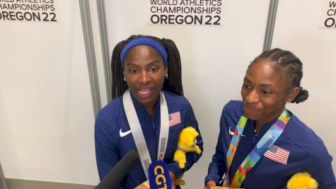Twanisha Terry And Melissa Jefferson On Team USA's Gold Medal In 4x100m