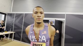 Jamal Britt Reacts To 110mH Disqualification At 2026 World Ultimate Champs