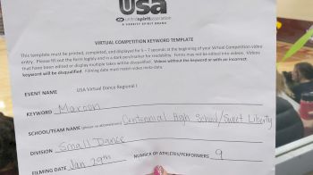 Centennial High School [Dance Varsity - Small] 2022 USA Virtual Dance Regional I