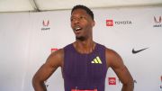 Chris Robinson Takes #3 Seed in 400mH Final, Addresses Travel & Meet Disruption and Talks Race Rhythm | Post-Race Interview 2026 USATFs