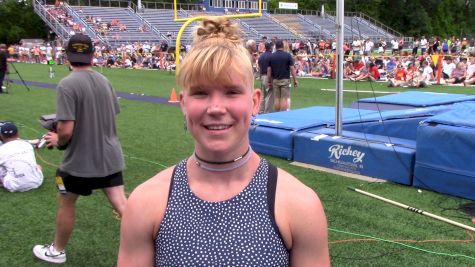 Newly crowned NCAA champion Chloe Timberg claims 3rd overall with 4.53m mark