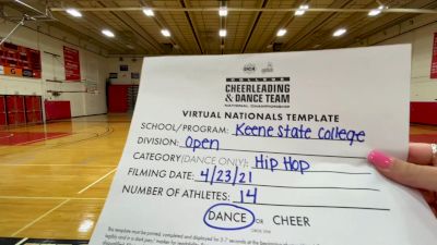 Keene State College [Virtual Open Hip Hop Finals] 2021 UCA & UDA College Cheerleading & Dance Team National Championship