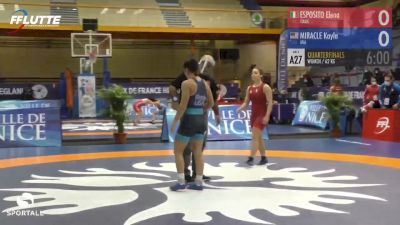 62 kg - Kayla Miracle, USA vs Elena Esposito, Italy