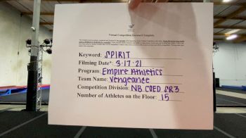 Empire Athletics - Senior Vengeance [L3 Senior Coed - Non-Building] 2021 PacWest Virtual Championship