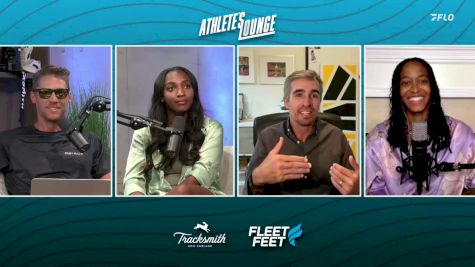 Josh Kerr Talks With Athlete's Lounge Crew After Runner-up Finish at London Diamond League 1500m