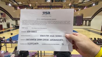 Hamilton High School [Freshman Show Cheer Advanced] 2020 USA Arizona & Utah Virtual Regional