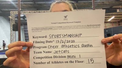 Cheer Athletics - Austin - JetCats [Level 1 L1 Mini] Varsity All Star Virtual Competition Series: Event VI