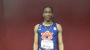 Dario Matau Of Auburn After Advancing To 200m Finals At SEC Indoors