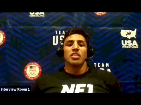 Zahid Valencia (86 kg) after true third match at 2021 Olympic Trials