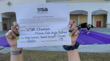 Mission Oak High School [High School - Band Chant - Cheer] 2021 USA Virtual West Coast Spirit Championships