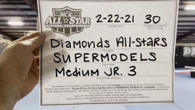 Diamonds All Stars - Supermodels [L3 Junior - Medium - B] 2021 NCA All-Star Virtual National Championship