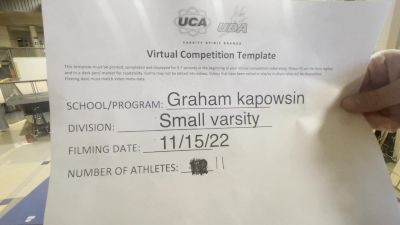Graham Kapowsin High School [Small Varsity] 2022 UCA West Virtual Regional