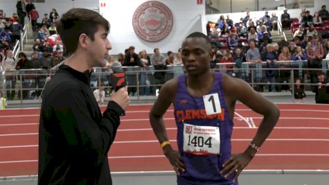 Clemson's Brian Kweyei Surges for 1:46.02 800m Win At BU Terrier Classic