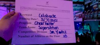 Cheer Factor - SUPERSTITION [L2 Youth - Small] 2021 Spirit Festival Virtual Nationals