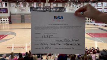 Jordan High School [Varsity - Song/Pom - Intermediate] 2021 USA Virtual Spirit Regional #3