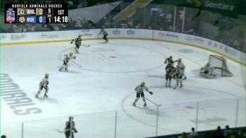 Norfolk Admirals Defenseman Darick Louis-Jean Scores The First Goal Of The 2025 ECHL Kelly Cup Playoffs