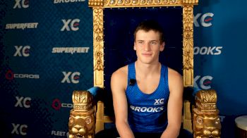 Sean Fries before 2025 Brooks XC Championships