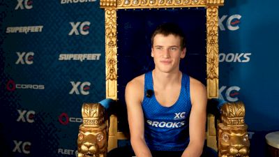 Sean Fries before 2025 Brooks XC Championships