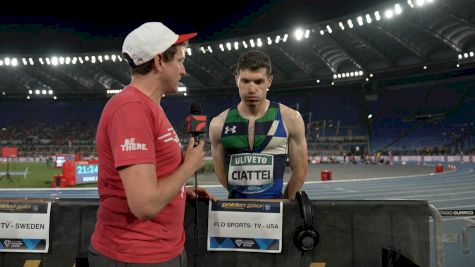 Vincent Ciattei After Big PB In 1500m At 2025 Rome Diamond League Meet