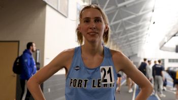 Hannah Hartwell after DII #3, Meet Record 5000m