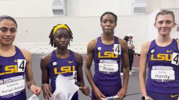 LSU Wins Women's DMR At 2025 SEC Indoor Championships