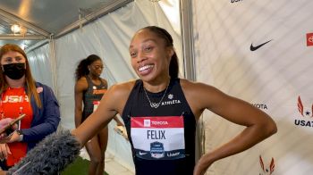Allyson Felix Comes From Behind To Advance To Final