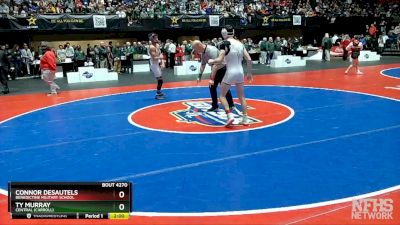 4A-126 1st Place Match - Ty Murray (Central (Carroll)) vs Connor Desautels (Benedictine Military School)