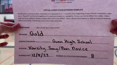Gunn High School [Varsity - Song/Pom - Novice] 2023 USA Virtual Spirit Regional I