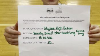 Skyline High School - Sammamish [Game Day Small Varsity - Non Tumble] 2022 UCA West Virtual Regional