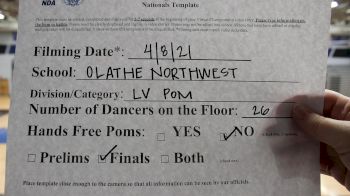 Olathe Northwest High School [Virtual Large Varsity - Pom Finals] 2021 NDA High School National Championship