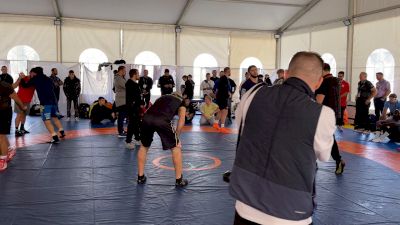 David Taylor And Sadulaev Warm Up Side By Side Moments Before Their Super-Match