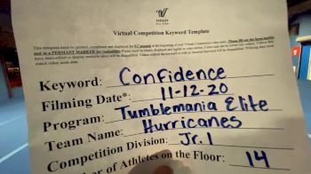 Tumblemania Elite All Stars - Hurricanes [L1 Junior - D2] Varsity All Star Virtual Competition Series: Event IV