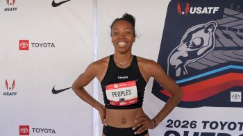 Paris Peoples Talks Home Track Energy & Fixing Her First 200m | Post-Race Interview 2026 USATF