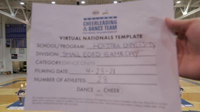 Hofstra University [Virtual Small Coed Game Day - Cheer Finals] 2021 UCA & UDA College Cheerleading & Dance Team National Championship