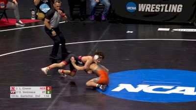 125 lb Quarterfinal, Liam Cronin, Nebraska vs Eddie Ventresca, Virginia Tech