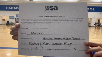 Paradise Honors Middle School [Dance/Pom Junior High] 2023 USA Virtual Dance Regional
